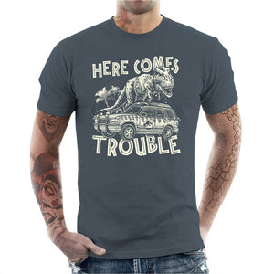 T-shirt Geek Homme - Here comes trouble