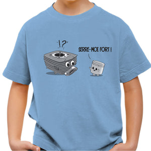 T-shirt Enfant Geek - Serre-moi fort !