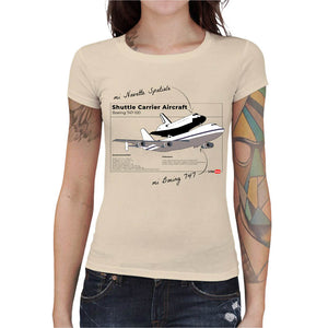 T-shirt Geekette - Shuttle Carrier Aircraft - Noir