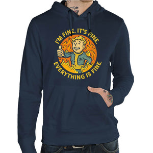 Sweat - Vault Boy is fine, Coloris Bleu nuit, Collections SOLDES, SWEAT-SHIRT GEEK, Top des ventes - Checkpoint, Vendor - KG07, Checkpoint