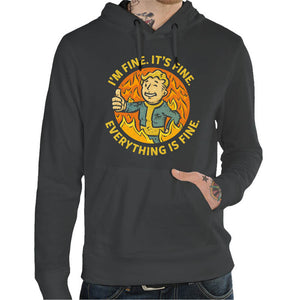 Sweat - Vault Boy is fine, Coloris Dark grey, Collections SOLDES, SWEAT-SHIRT GEEK, Top des ventes - Checkpoint, Vendor - KG07, Checkpoint