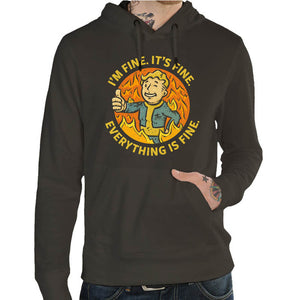 Sweat - Vault Boy is fine, Coloris Dark khaki, Collections SOLDES, SWEAT-SHIRT GEEK, Top des ventes - Checkpoint, Vendor - KG07, Checkpoint