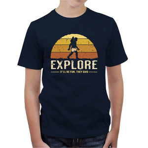 T-shirt Enfant Geek - Vintage Crawler, Coloris Bleu Nuit, Collections SOLDES, T-SHIRT GEEK ENFANT, Top des ventes - Checkpoint, Vendor - RetroDivision, Checkpoint
