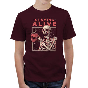 T-shirt Enfant Geek - Staying Alive