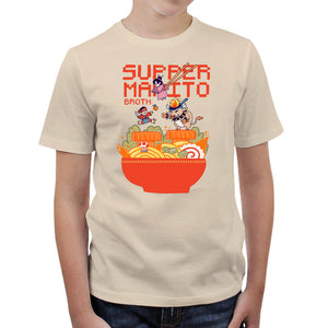 T-shirt Enfant Geek - Mario Broth, Coloris Natural, Collections SOLDES, T-SHIRT GEEK ENFANT, Vendor - Ppmind, Checkpoint