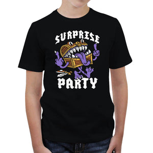 T-shirt Enfant Geek - Surprise Party, Coloris Noir, Collections T-SHIRT GEEK ENFANT, Vendor - Nemons, Checkpoint