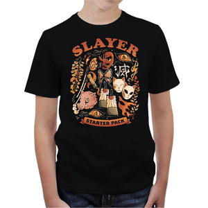 T-shirt Enfant Geek - Slayer Starter Pack, Coloris Noir, Collections SOLDES, T-SHIRT GEEK ENFANT, Top des ventes - Checkpoint, Vendor - Eduely Studio, Checkpoint