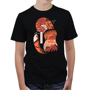 T-shirt Enfant Geek - Japanese Fox