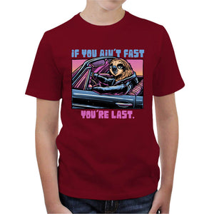 T-shirt Enfant Geek - Fast or Last, Coloris Rouge, Collections SOLDES, T-SHIRT GEEK ENFANT, Top des ventes - Checkpoint, Vendor - Glitchygorilla, Checkpoint