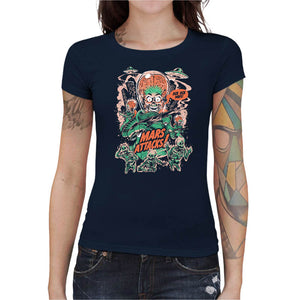 T-shirt Geekette - Ack Ack MDFK, Coloris Bleu Nuit, Collections SOLDES, T SHIRT GEEKETTE, Top des ventes - Checkpoint, Vendor - Eduely Studio, Checkpoint