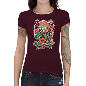 T-shirt Geekette - Ack Ack MDFK, Coloris Cerise, Collections SOLDES, T SHIRT GEEKETTE, Top des ventes - Checkpoint, Vendor - Eduely Studio, Checkpoint