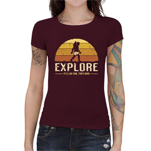 T-shirt Geekette - Vintage Crawler