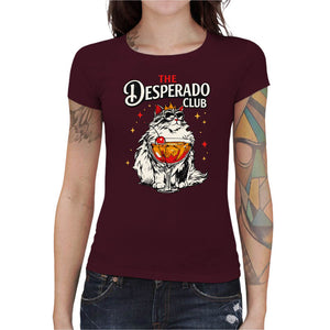 T-shirt Geekette - The Desperado Club, Coloris Cerise, Collections SOLDES, T SHIRT GEEKETTE, Top des ventes - Checkpoint, Checkpoint