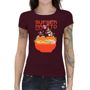 T-shirt Geekette - Mario Broth, Coloris Cerise, Collections SOLDES, T SHIRT GEEKETTE, Vendor - Ppmind, Checkpoint