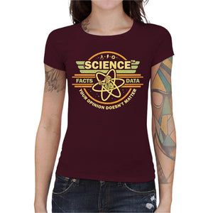 T-shirt Geekette - Science Inc, Coloris Cerise, Collections SOLDES, T SHIRT GEEKETTE, Top des ventes - Checkpoint, Vendor - KG07, Checkpoint