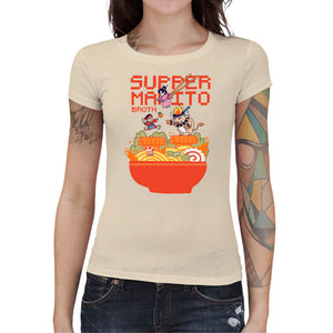 T-shirt Geekette - Mario Broth, Coloris Natural, Collections SOLDES, T SHIRT GEEKETTE, Vendor - Ppmind, Checkpoint