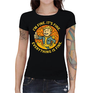 T-shirt Geekette - Vault Boy is fine