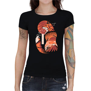 T-shirt Geekette - Japanese Fox