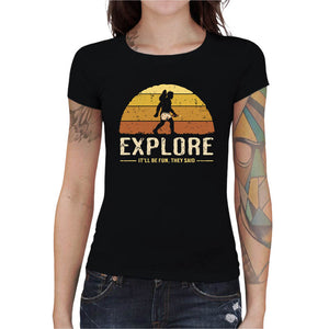 T-shirt Geekette - Vintage Crawler, Coloris Noir, Collections SOLDES, T SHIRT GEEKETTE, Top des ventes - Checkpoint, Vendor - RetroDivision, Checkpoint