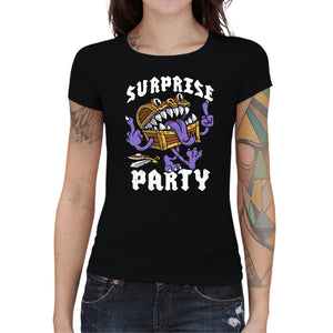T-shirt Geekette - Surprise Party, Coloris Noir, Collections T SHIRT GEEKETTE, Vendor - Nemons, Checkpoint