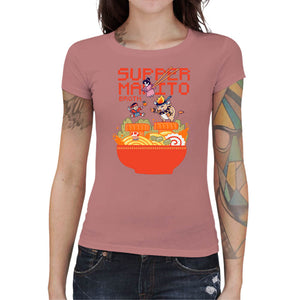 T-shirt Geekette - Mario Broth, Coloris Pétale rose, Collections SOLDES, T SHIRT GEEKETTE, Vendor - Ppmind, Checkpoint