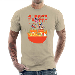 T-shirt Geek Homme - Mario Broth, Coloris Beige, Collections SOLDES, T-SHIRT GEEK HOMME, Vendor - Ppmind, Checkpoint