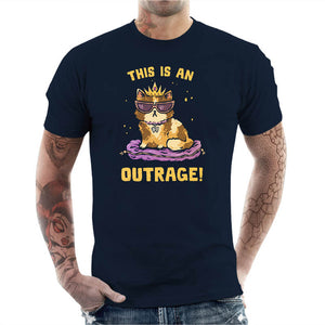 T-shirt Geek Homme - This is an Outrage, Coloris Bleu Nuit, Collections SOLDES, T-SHIRT GEEK HOMME, Top des ventes - Checkpoint, Vendor - KG07, Checkpoint