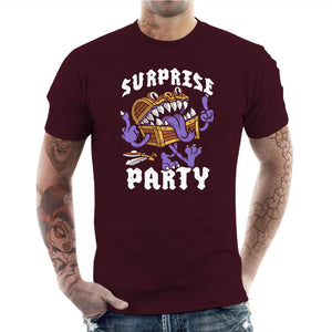 T-shirt Geek Homme - Surprise Party, Coloris Cerise, Collections T-SHIRT GEEK HOMME, Vendor - Nemons, Checkpoint