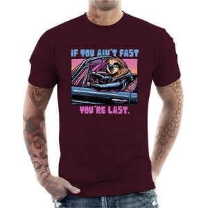 T-shirt Geek Homme - Fast or Last, Coloris Cerise, Collections SOLDES, T-SHIRT GEEK HOMME, Top des ventes - Checkpoint, Vendor - Glitchygorilla, Checkpoint