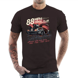 T-shirt Geek Homme - 88 Mph Travel Club, Collections SOLDES, T-SHIRT GEEK HOMME, Top des ventes - Checkpoint, Vendor - Glitchygorilla, Checkpoint