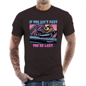 T-shirt Geek Homme - Fast or Last, Coloris Chocolat, Collections SOLDES, T-SHIRT GEEK HOMME, Top des ventes - Checkpoint, Vendor - Glitchygorilla, Checkpoint