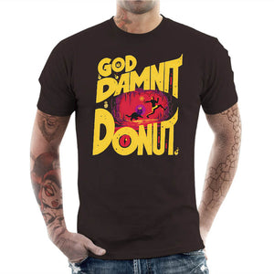 T-shirt Geek Homme - Got Damnit Donut !, Coloris Chocolat, Collections SOLDES, T-SHIRT GEEK HOMME, Top des ventes - Checkpoint, Checkpoint