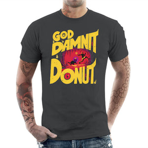 T-shirt Geek Homme - Got Damnit Donut !, Coloris Gris Foncé, Collections SOLDES, T-SHIRT GEEK HOMME, Top des ventes - Checkpoint, Checkpoint