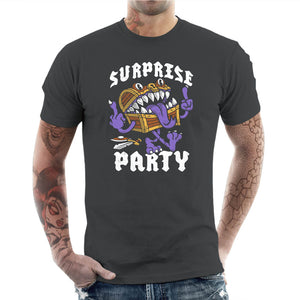 T-shirt Geek Homme - Surprise Party, Coloris Gris Foncé, Collections T-SHIRT GEEK HOMME, Vendor - Nemons, Checkpoint