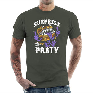 T-shirt Geek Homme - Surprise Party, Coloris Khaki, Collections T-SHIRT GEEK HOMME, Vendor - Nemons, Checkpoint