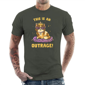 T-shirt Geek Homme - This is an Outrage, Coloris Khaki, Collections SOLDES, T-SHIRT GEEK HOMME, Top des ventes - Checkpoint, Vendor - KG07, Checkpoint