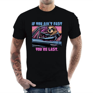 T-shirt Geek Homme - Fast or Last, Coloris Noir, Collections SOLDES, T-SHIRT GEEK HOMME, Top des ventes - Checkpoint, Vendor - Glitchygorilla, Checkpoint
