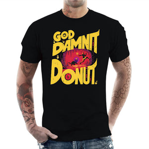 T-shirt Geek Homme - Got Damnit Donut !, Coloris Noir, Collections SOLDES, T-SHIRT GEEK HOMME, Top des ventes - Checkpoint, Checkpoint