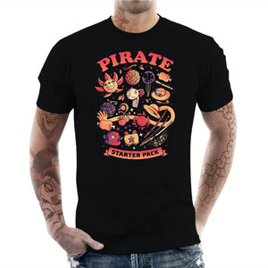 T-shirt Geek Homme - Pirate Starter Pack, Coloris Noir, Collections SOLDES, T-SHIRT GEEK HOMME, Top des ventes - Checkpoint, Vendor - Eduely Studio, Checkpoint