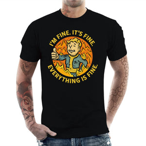 T-shirt Geek Homme - Vault Boy is fine