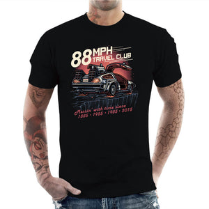 T-shirt Geek Homme - 88 Mph Travel Club