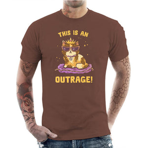 T-shirt Geek Homme - This is an Outrage, Coloris Sienna, Collections SOLDES, T-SHIRT GEEK HOMME, Top des ventes - Checkpoint, Vendor - KG07, Checkpoint