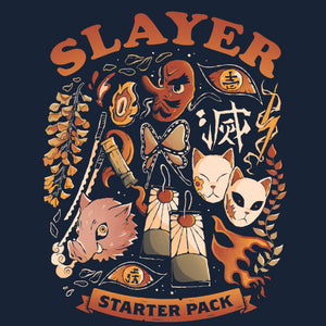 Tshirt Slayer Starter Pack, Coloris Bleu Nuit, Collections Nouveautés Checkpoint !, SOLDES, T-SHIRT MANGA ET ANIMÉS, T-shirt pour Geek pas chers, Top des ventes - Checkpoint, Vendor - Eduely Studio, Checkpoint