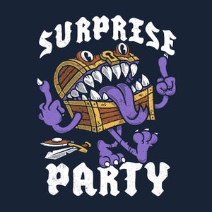 Tshirt Surprise Party, Coloris Bleu Nuit, Collections Nouveautés Checkpoint !, T shirt Original et plein d'Humour, T-shirt pour Geek pas chers, T-shirts Fantasy : Entrez dans un univers magique et épique, Vendor - Nemons, Checkpoint