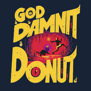 Tshirt Got Damnit Donut !, Coloris Bleu Nuit, Collections Nouveautés Checkpoint !, SOLDES, T-shirt pour Geek pas chers, T-shirts Fantasy : Entrez dans un univers magique et épique, T-shirts Science-Fiction : Explorez l’univers geek et futuriste, Top des ventes - Checkpoint, Checkpoint