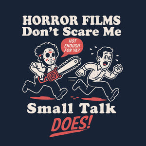 Tshirt Small Talk, Coloris Bleu Nuit, Collections Nouveautés Checkpoint !, T shirt Original et plein d'Humour, T-SHIRT CINÉ / FILM, T-shirt pour Geek pas chers, Vendor - Nemons, Checkpoint