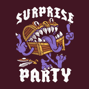Tshirt Surprise Party, Coloris Cerise, Collections Nouveautés Checkpoint !, T shirt Original et plein d'Humour, T-shirt pour Geek pas chers, T-shirts Fantasy : Entrez dans un univers magique et épique, Vendor - Nemons, Checkpoint