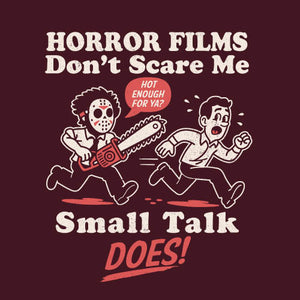 Tshirt Small Talk, Coloris Cerise, Collections Nouveautés Checkpoint !, T shirt Original et plein d'Humour, T-SHIRT CINÉ / FILM, T-shirt pour Geek pas chers, Vendor - Nemons, Checkpoint