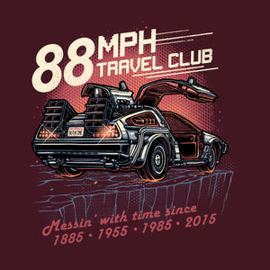 Tshirt 88 Mph Travel Club, Coloris Cerise, Collections Nouveautés Checkpoint !, SOLDES, T-SHIRT CINÉ / FILM, T-shirt pour Geek pas chers, T-shirts Science-Fiction : Explorez l’univers geek et futuriste, Top des ventes - Checkpoint, Vendor - Glitchygorilla, Checkpoint