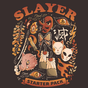 Tshirt Slayer Starter Pack, Coloris Chocolat, Collections Nouveautés Checkpoint !, SOLDES, T-SHIRT MANGA ET ANIMÉS, T-shirt pour Geek pas chers, Top des ventes - Checkpoint, Vendor - Eduely Studio, Checkpoint